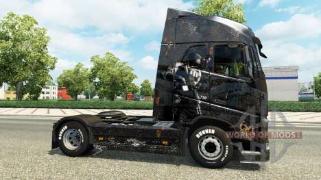 Skin Battlefield 4 v2.0 for Volvo truck for Euro Truck Simulator 2