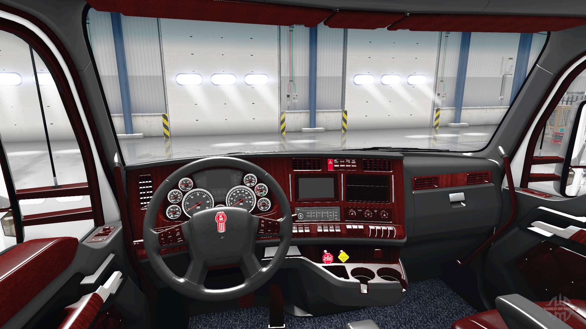 The Deluxe Black Interior Kenworth T680 For American Truck