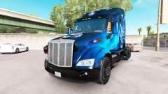 Scorpio Blue skin for the truck Peterbilt for American Truck Simulator