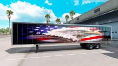 Skin American eagle on the back of a semi for American Truck Simulator