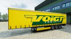 Voigt Logistik skin v1.2 on the trailer for Euro Truck Simulator 2