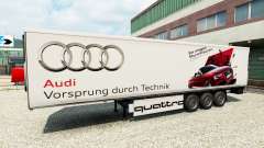 Skin Audi in the trailer for Euro Truck Simulator 2