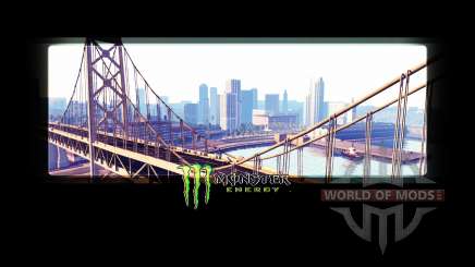 Monster Energy in the loading screens for American Truck Simulator