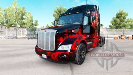 Deadpool skin for the truck Peterbilt for American Truck Simulator