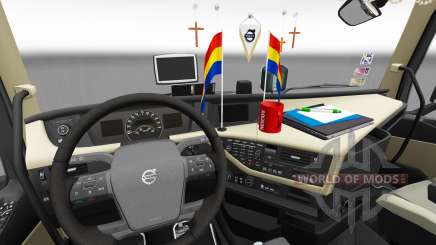 Updated interior Volvo FH for Euro Truck Simulator 2