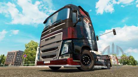 Skin Metallica for Volvo trucks for Euro Truck Simulator 2