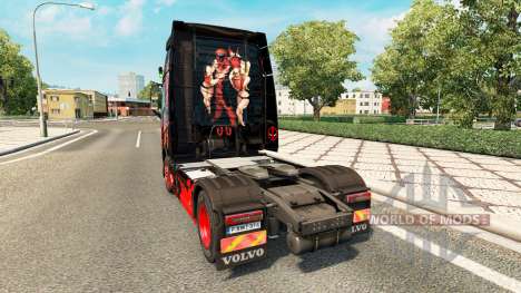 DeadPool skin for Volvo truck for Euro Truck Simulator 2