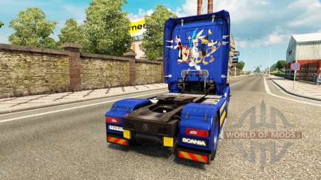 Looney Tunes skin for Scania truck for Euro Truck Simulator 2