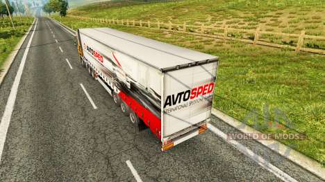 Skin Avtosped on the trailer for Euro Truck Simulator 2
