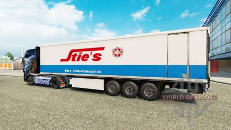 Skin Sties at the back of a semi for Euro Truck Simulator 2