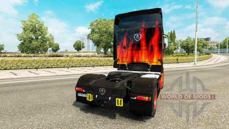 Skin Cool Fire truck Scania R700 for Euro Truck Simulator 2