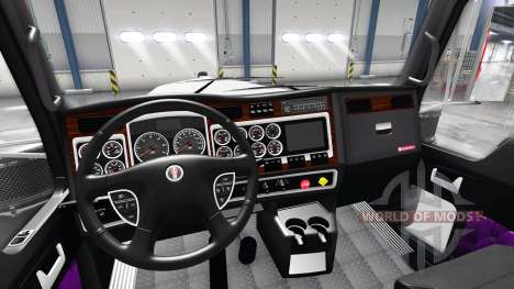 Purple interior Kenworth W900 for American Truck Simulator