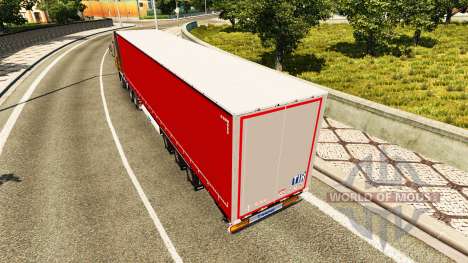 Trailer curtain Krone for Euro Truck Simulator 2