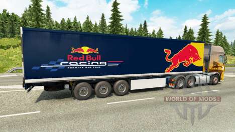 Skin Red Bull on the trailer for Euro Truck Simulator 2