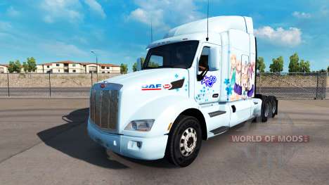 Yuyushiki skin for the truck Peterbilt for American Truck Simulator
