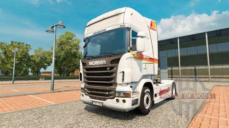 Iberia skin for Scania truck for Euro Truck Simulator 2