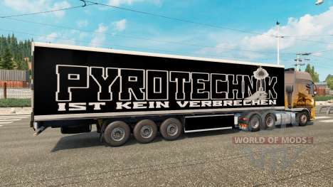 Skin Pyrotechnics on the trailer for Euro Truck Simulator 2
