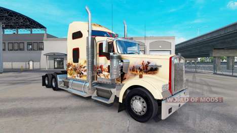 Skin Indian Spirit on the truck Kenworth W900 for American Truck Simulator