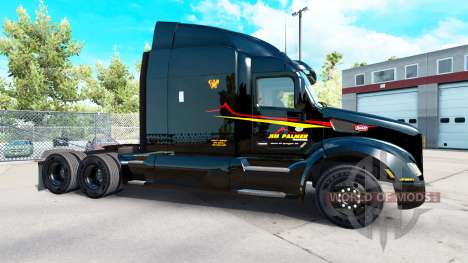 Jim Palmer skin for the truck Peterbilt for American Truck Simulator