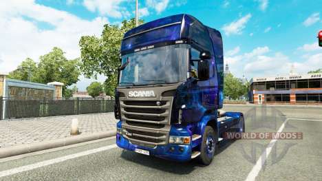 Cool Space skin for the truck Scania for Euro Truck Simulator 2