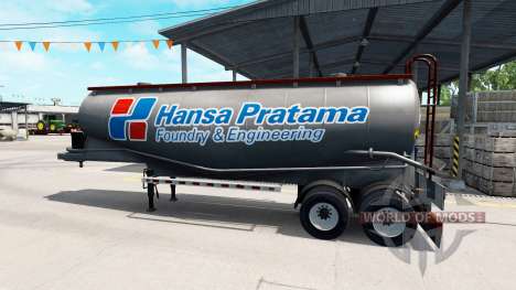 A collection of skins for semi-trailers tanks for American Truck Simulator