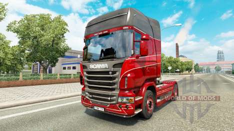 Skin Inter-Trans on the tractor Scania for Euro Truck Simulator 2