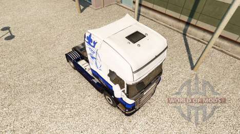 Skin Blue V8 Scania truck for Euro Truck Simulator 2