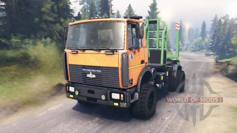MAZ-5434 for Spin Tires