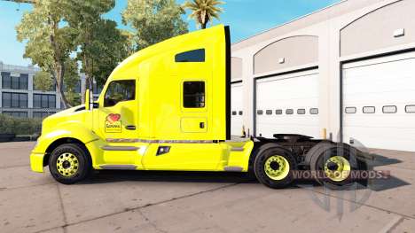Skin Loves to Peterbilt and Kenworth tractors for American Truck Simulator