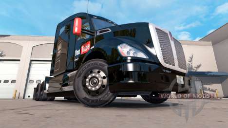 Skin YouTube on a Kenworth tractor for American Truck Simulator