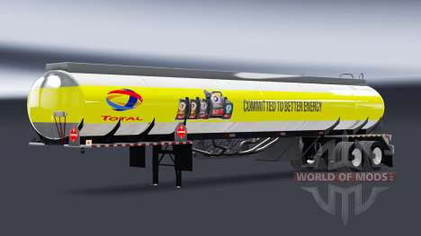 Skins fuel companies for semi-trailers tanks for American Truck Simulator