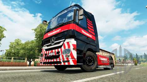 Mammoet skin for the truck Mercedes-Benz for Euro Truck Simulator 2