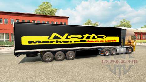 Skin Netto on the trailer for Euro Truck Simulator 2