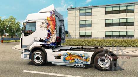Skin Koi for tractor Renault for Euro Truck Simulator 2