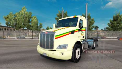 Reggae skin for the truck Peterbilt for American Truck Simulator
