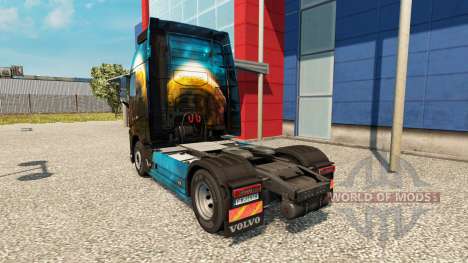 Planet skin for Volvo truck for Euro Truck Simulator 2