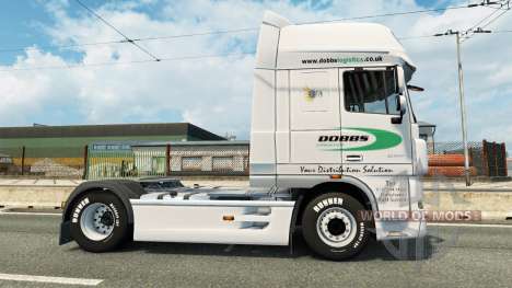 Skin on Dobbs Logistics DAF truck for Euro Truck Simulator 2