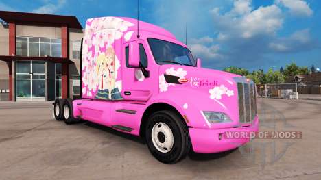 Sakura skin for the truck Peterbilt for American Truck Simulator