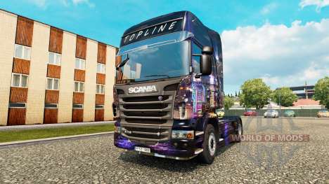 Skyline skin for Scania truck for Euro Truck Simulator 2