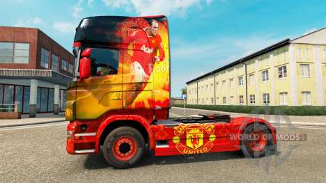 Skin Manchester United for tractor Scania for Euro Truck Simulator 2