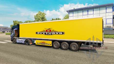 Skin Svyturys on the trailer for Euro Truck Simulator 2