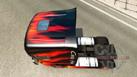 Skin Cool Fire truck Scania R700 for Euro Truck Simulator 2