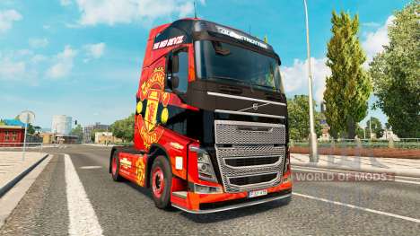Manchester United skin for Volvo truck for Euro Truck Simulator 2