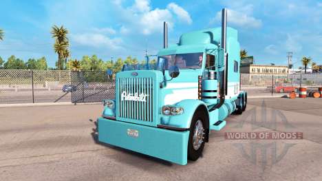 Skin Blue-White for the truck Peterbilt 389 for American Truck Simulator