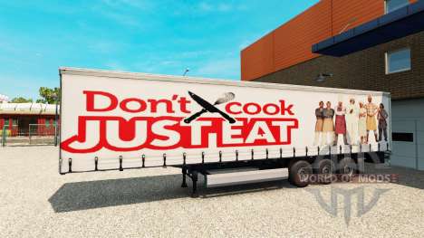 Skin Just Eat on the trailer for Euro Truck Simulator 2