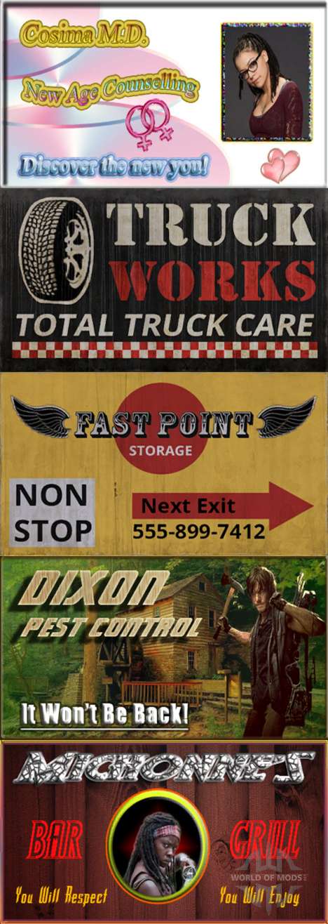 Advertising on billboards for American Truck Simulator