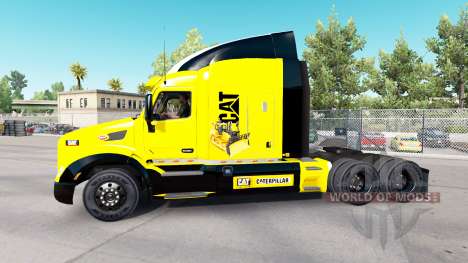 Caterpillar skin for the truck Peterbilt for American Truck Simulator