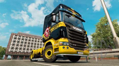 Dynamo Dresden skin for Scania truck for Euro Truck Simulator 2