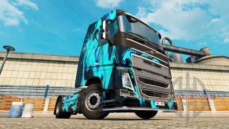 Skin Green Smoke for Volvo truck for Euro Truck Simulator 2