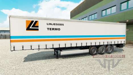 Skin Linjegods on the trailer for Euro Truck Simulator 2